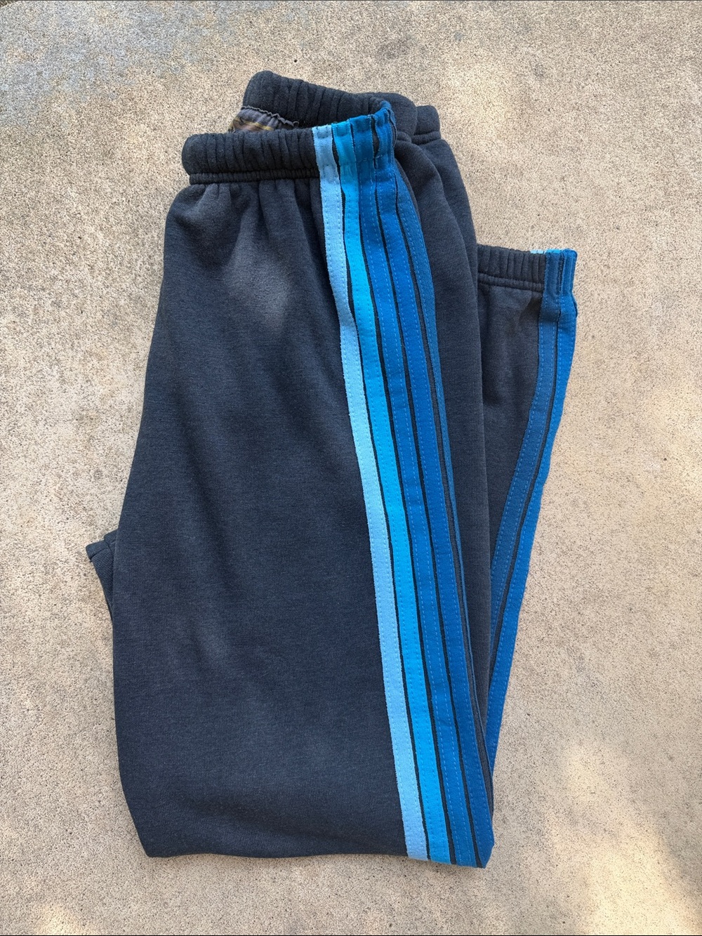 Aviator Nation 5-Stripe Sweatpants Charcoal/Blue Size SMALL